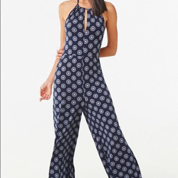 ✧･ﾟnwt f21 blue jumpsuit🍀 - Picture 2 of 5